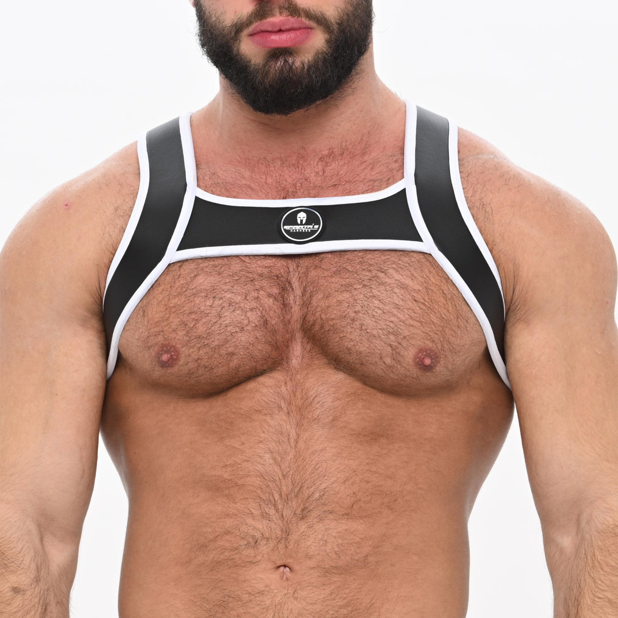 Spartas Zeus Neo Chest Harness Black White