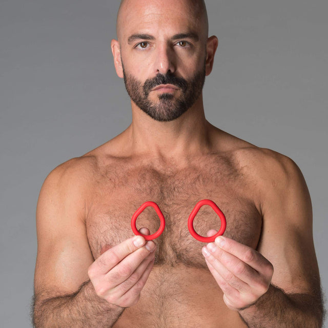 Sport Fucker Epic Hard On Cock Ring Kit 2 Pack Red