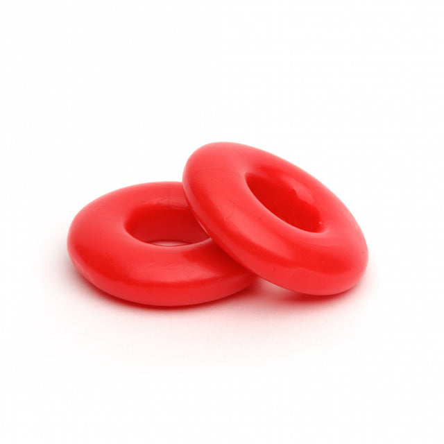 Sport Fucker Stacker Cock Ring 2 Pack Red