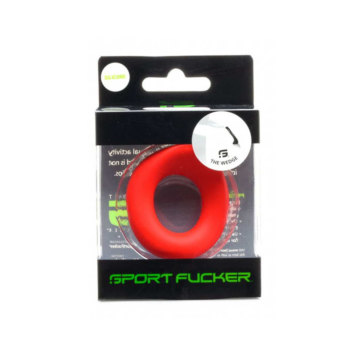 Sport Fucker The Wedge Silicone Cock Ring Red