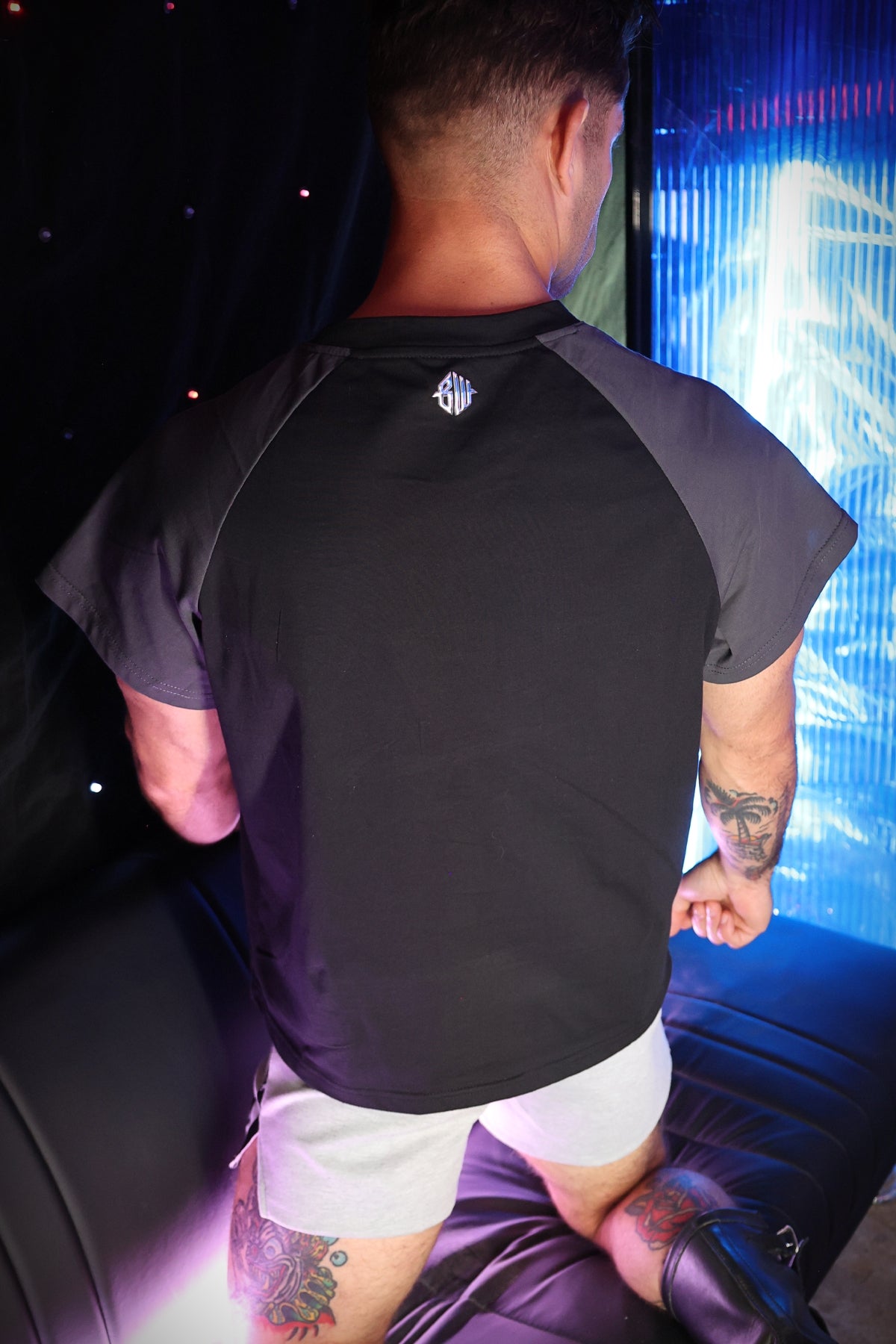 Breedwell Sweat and Sin Raglan T-Shirt Dark Grey
