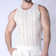 TIMOTEO Sicily Crochet Tank Top White