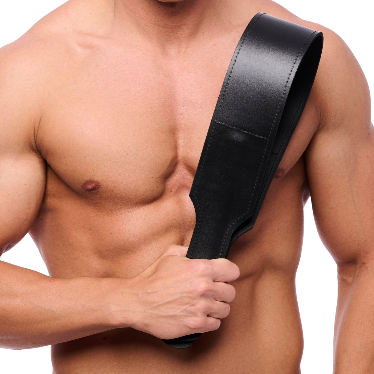 The Red Double Leather Paddle 42cm x 7.5cm