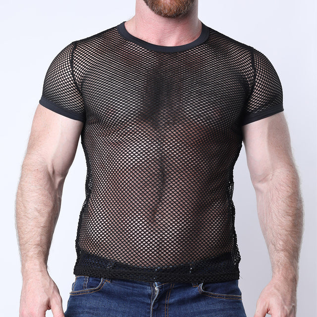 Timoteo Santorini Mesh T Shirt Black