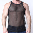 Timoteo Santorini Mesh Tank Top Black