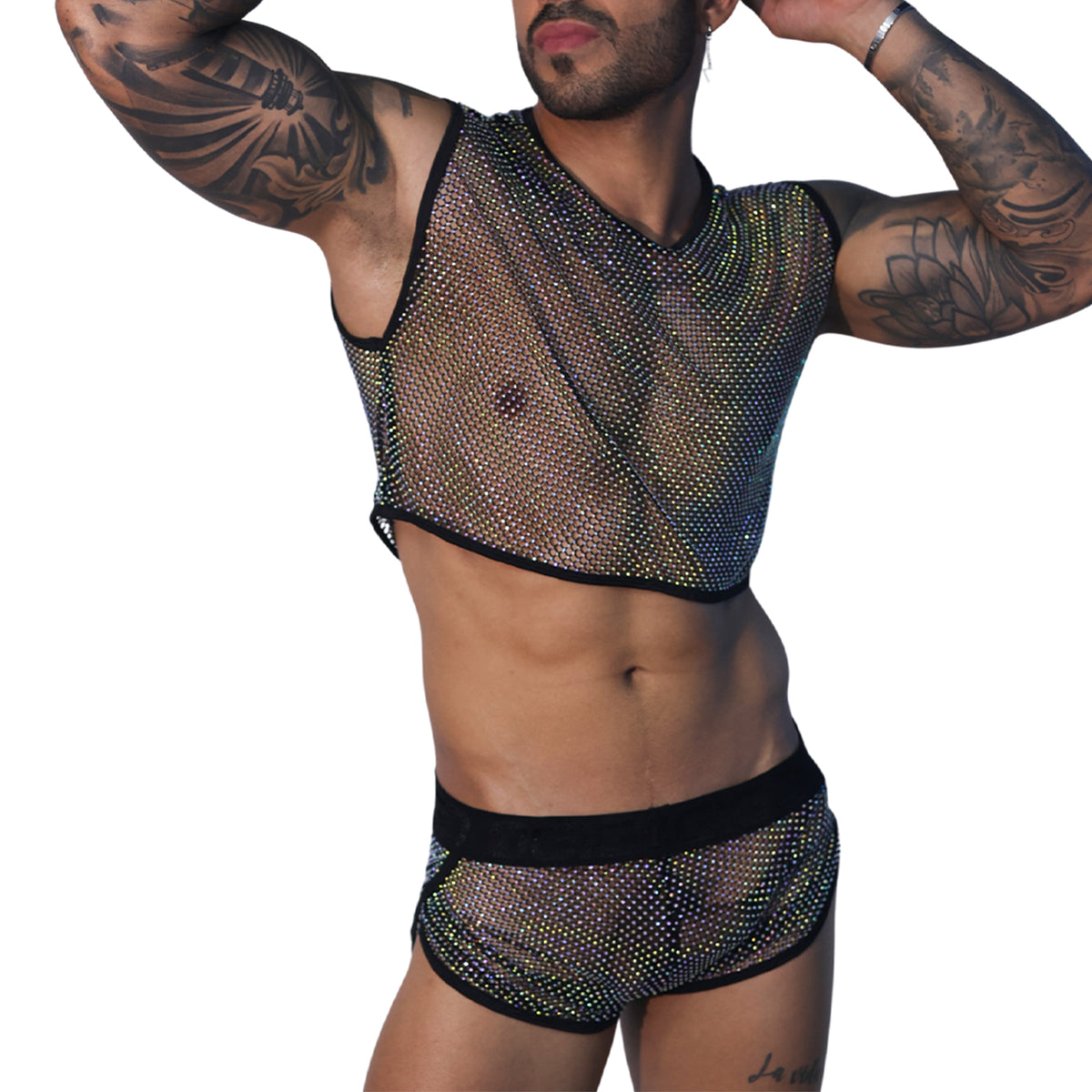 Gigo Fantasy Crop Top Black