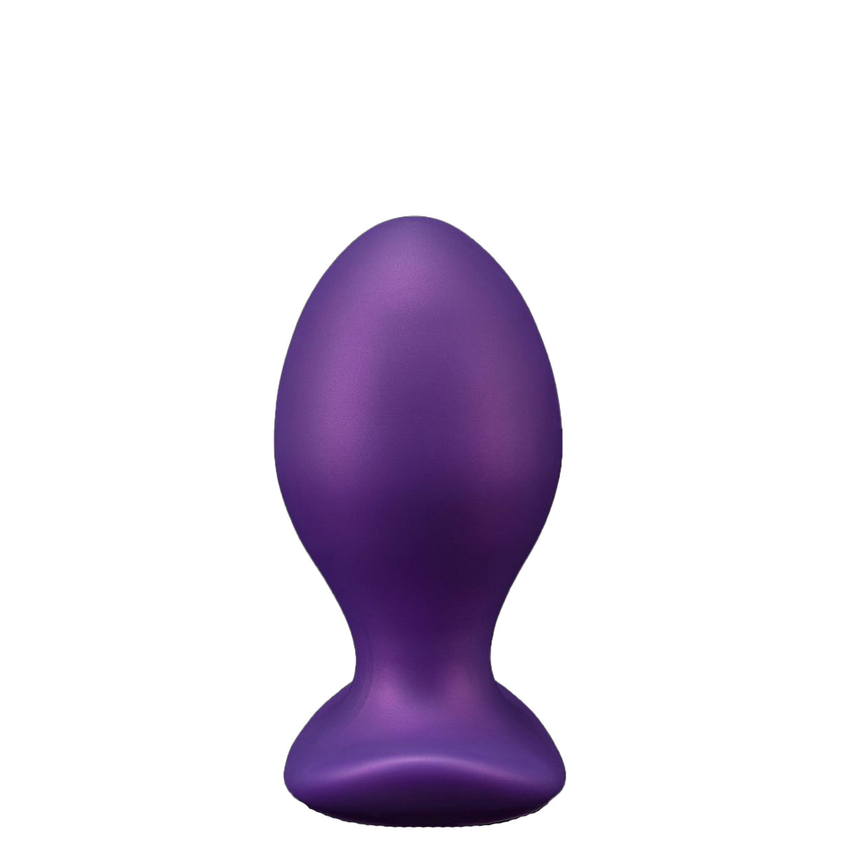 Purpleicious Liquid Silicone Eggs Butt Plug 4.3 Inch Medium Purple