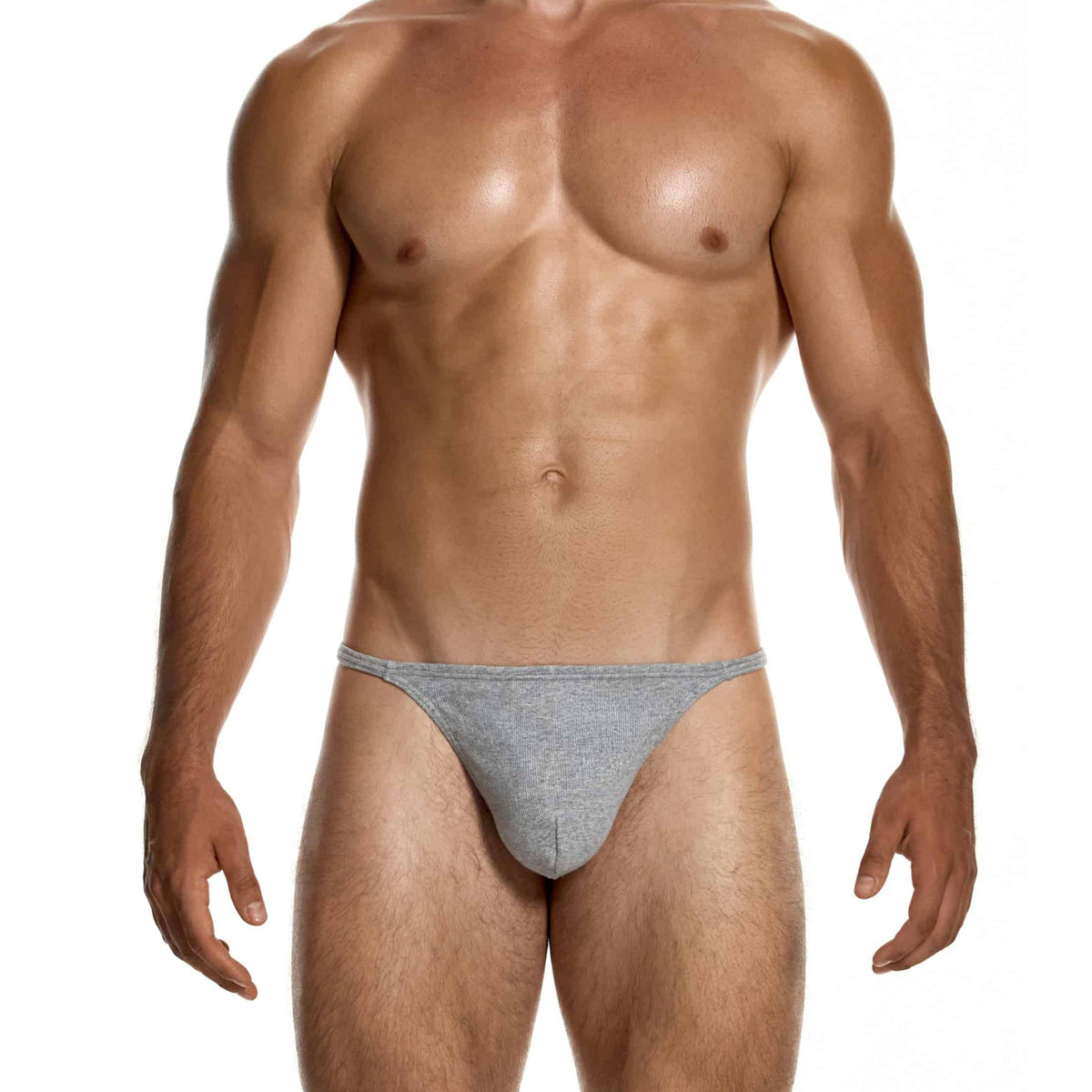 Modus Vivendi Ribbed Cotton Thong Grey
