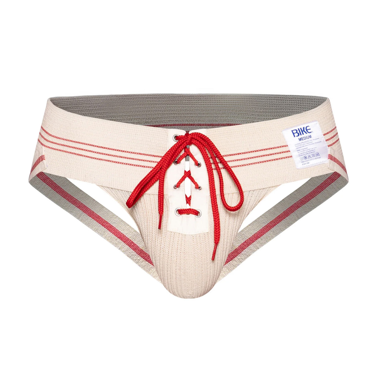 BIKE Vintage Lace-up Jockstrap Vintage Cream