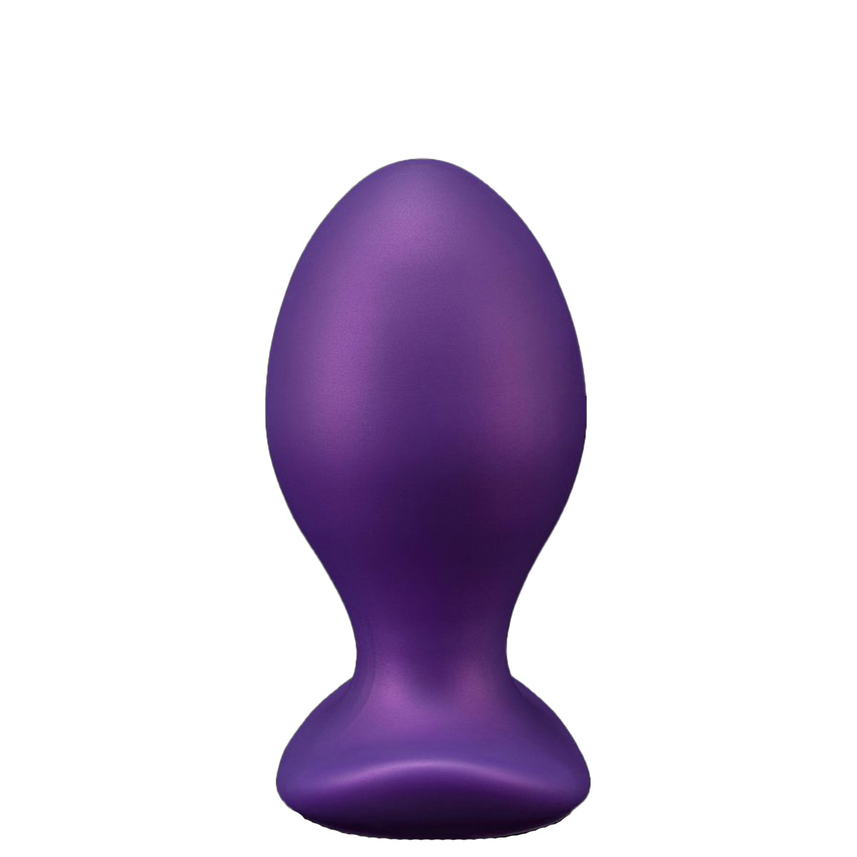 Purpleicious Liquid Silicone Eggs Butt Plug 5.1 Inch Large Purple