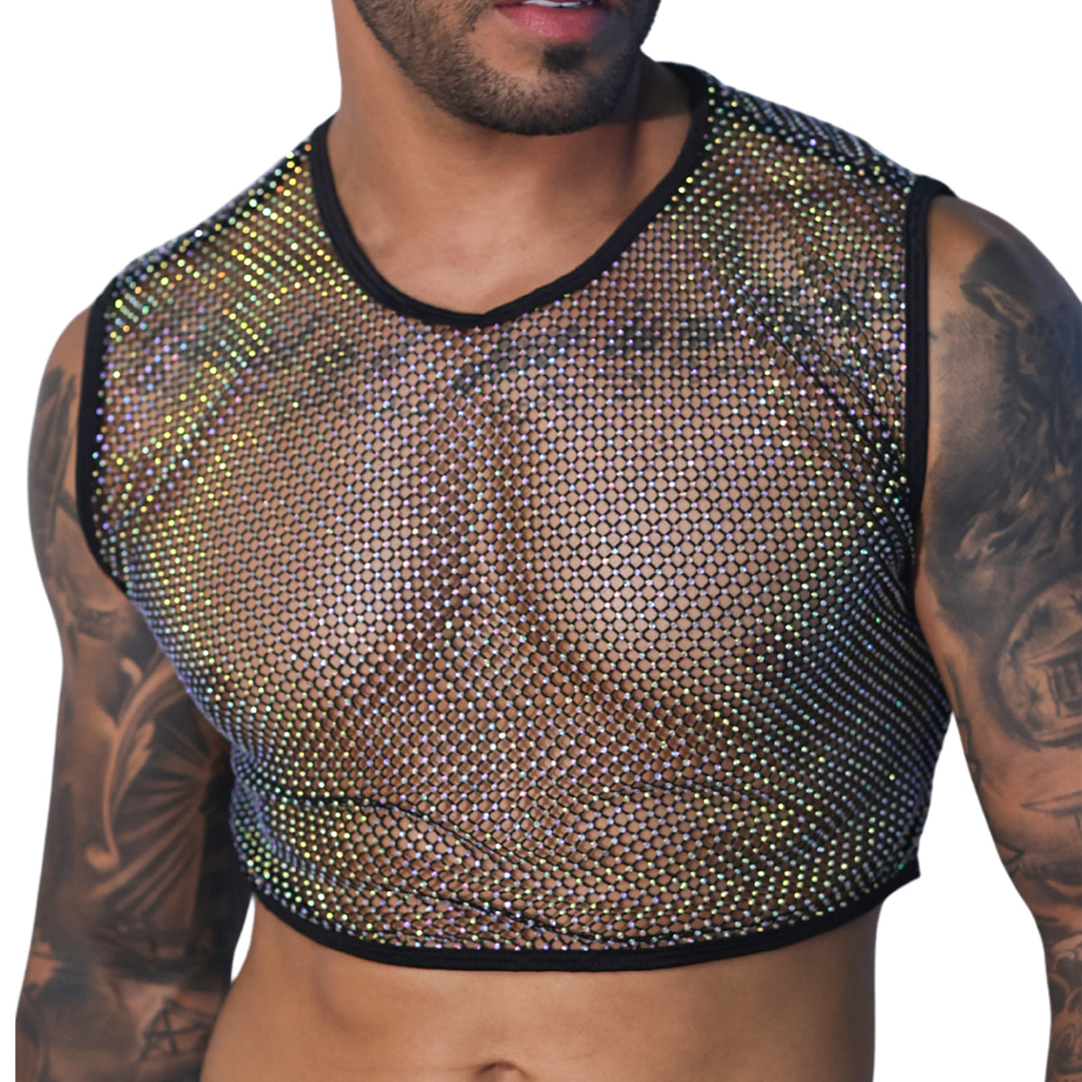 Gigo Fantasy Crop Top Black