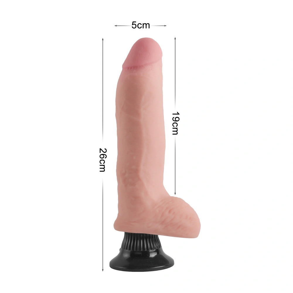 Extreme Dual Layer Realistic Vibrating Dildo 10.2"