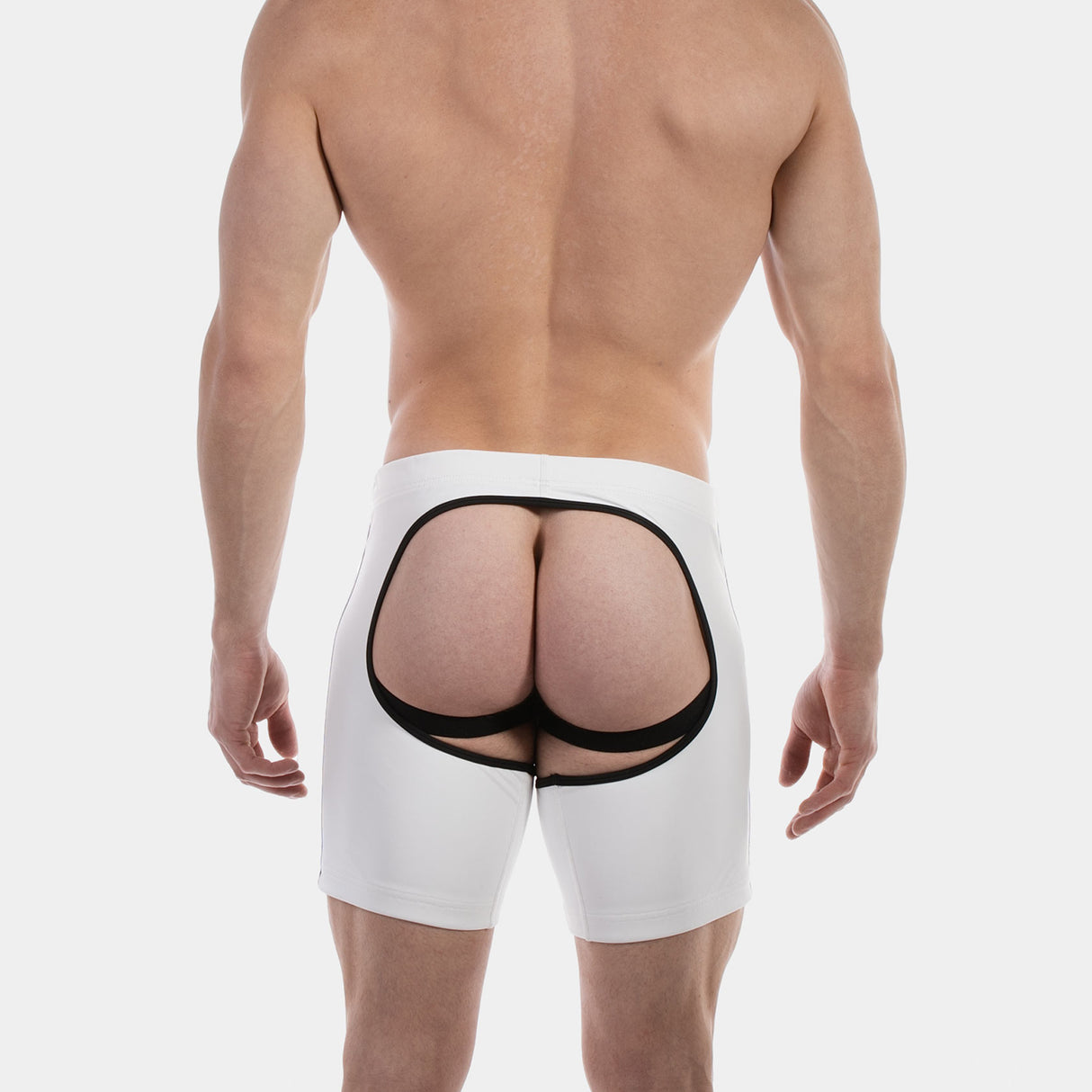 Barcode Berlin Chaps Short Jiho White Black