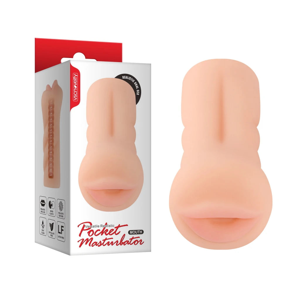 Extreme Realistic Mouth Pocket Masturbator