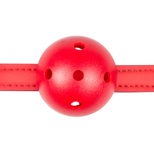 EasyToys Ball Gag with PVC Ball Red