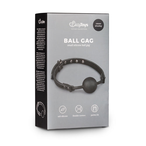 EasyToys Ball Gag with Silicone Ball Black