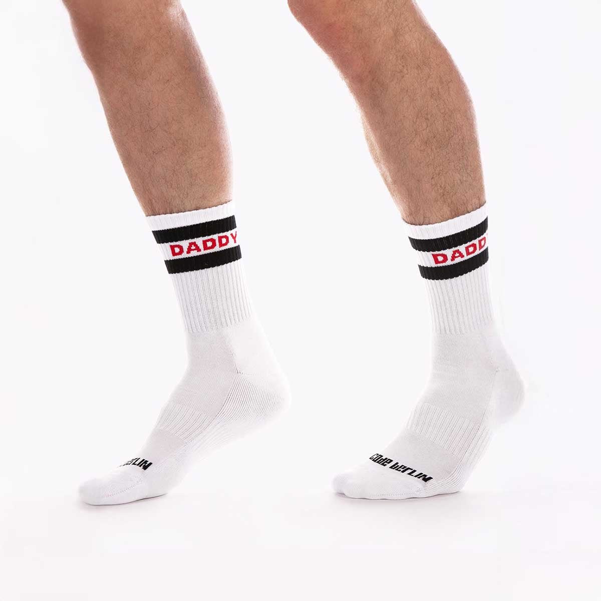 Barcode Berlin Fashion Half Socks Daddy White Black