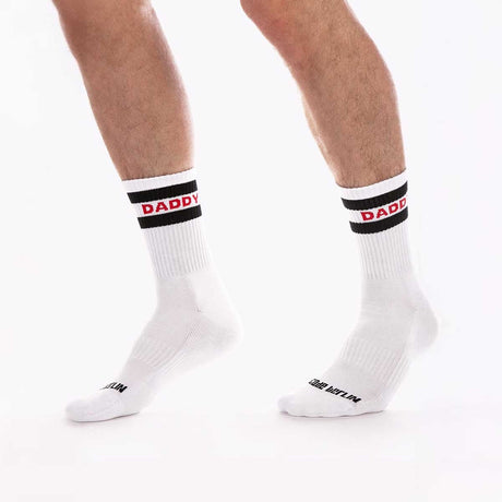 Barcode Berlin Fashion Half Socks Daddy White Black