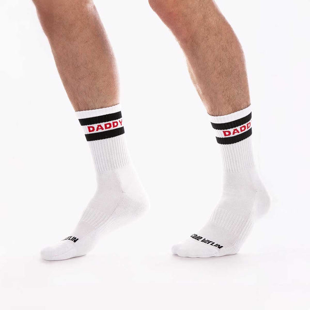 Barcode Berlin Fashion Half Socks Daddy White Black