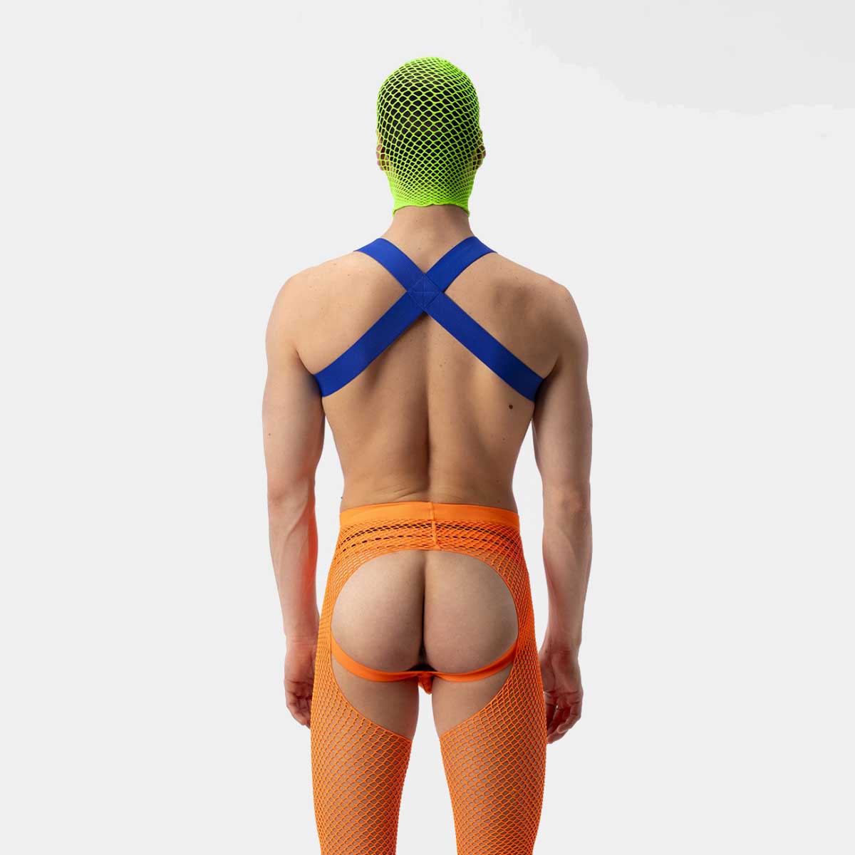 Barcode Berlin Fishnet Mask Sicily Neon Green