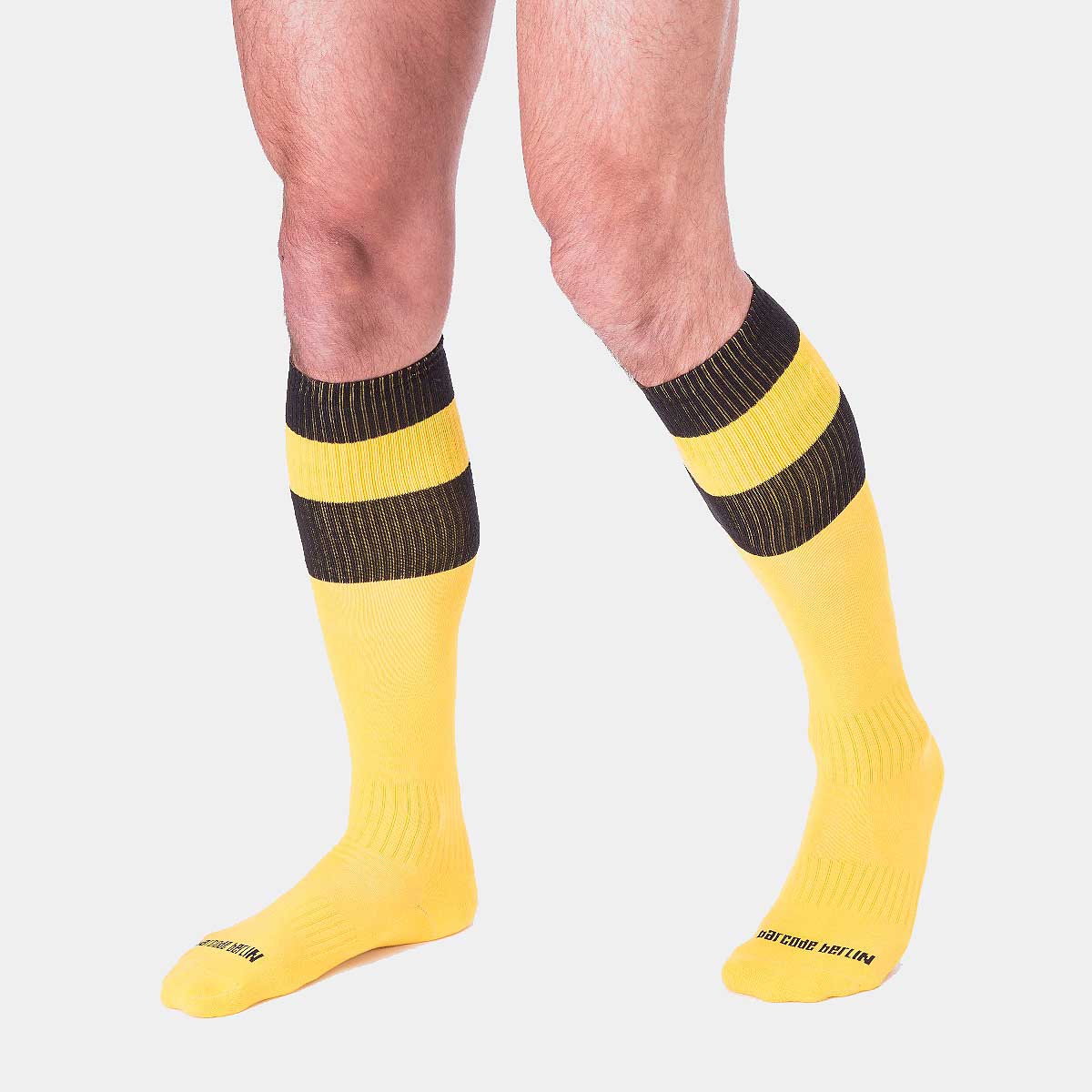 Barcode Berlin Football Socks Yellow Black