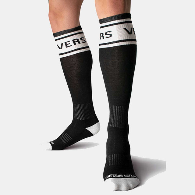 Barcode Berlin Identity Football Socks Vers White Black