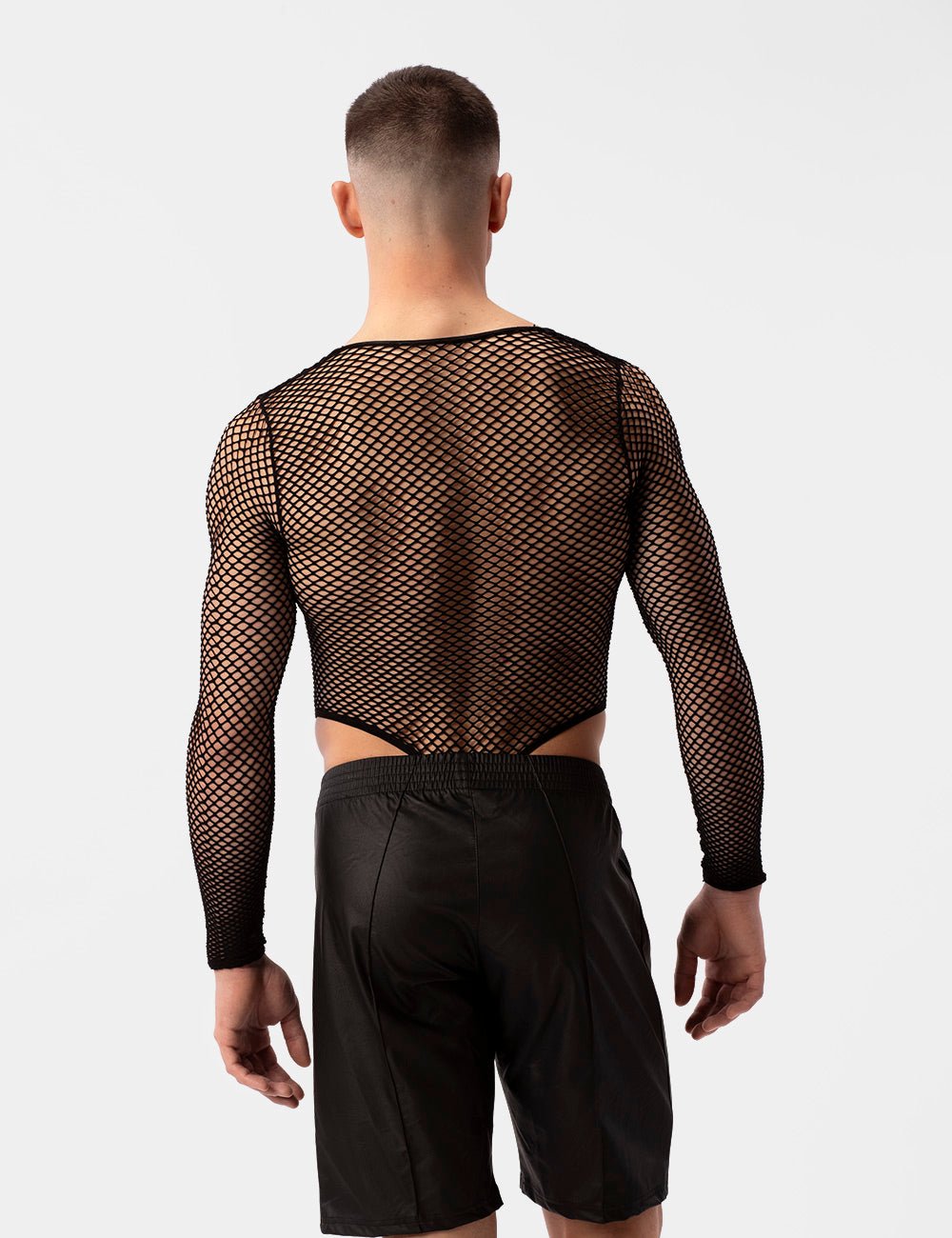 Barcode Berlin Leather Look Short Polikor Black - FETCH