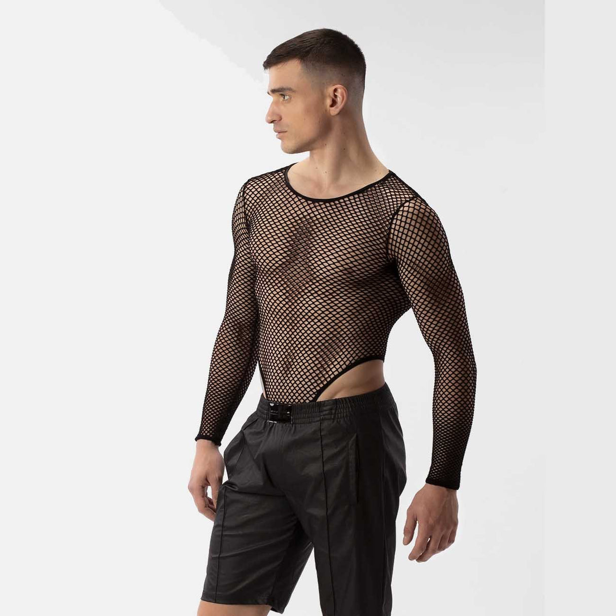 Barcode Berlin Leather Look Short Polikor Black