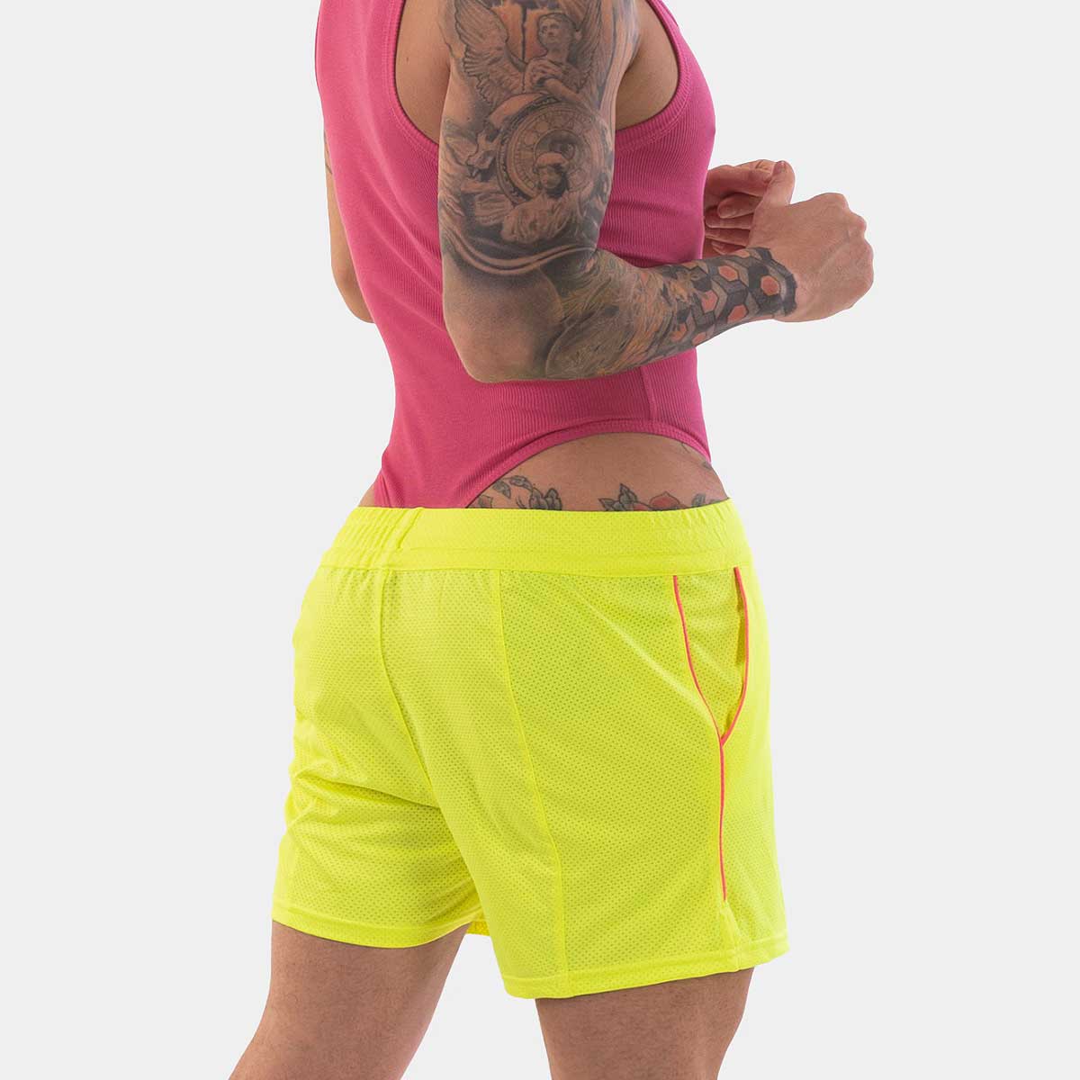 Barcode Berlin Short Luka Neon Green Neon Pink