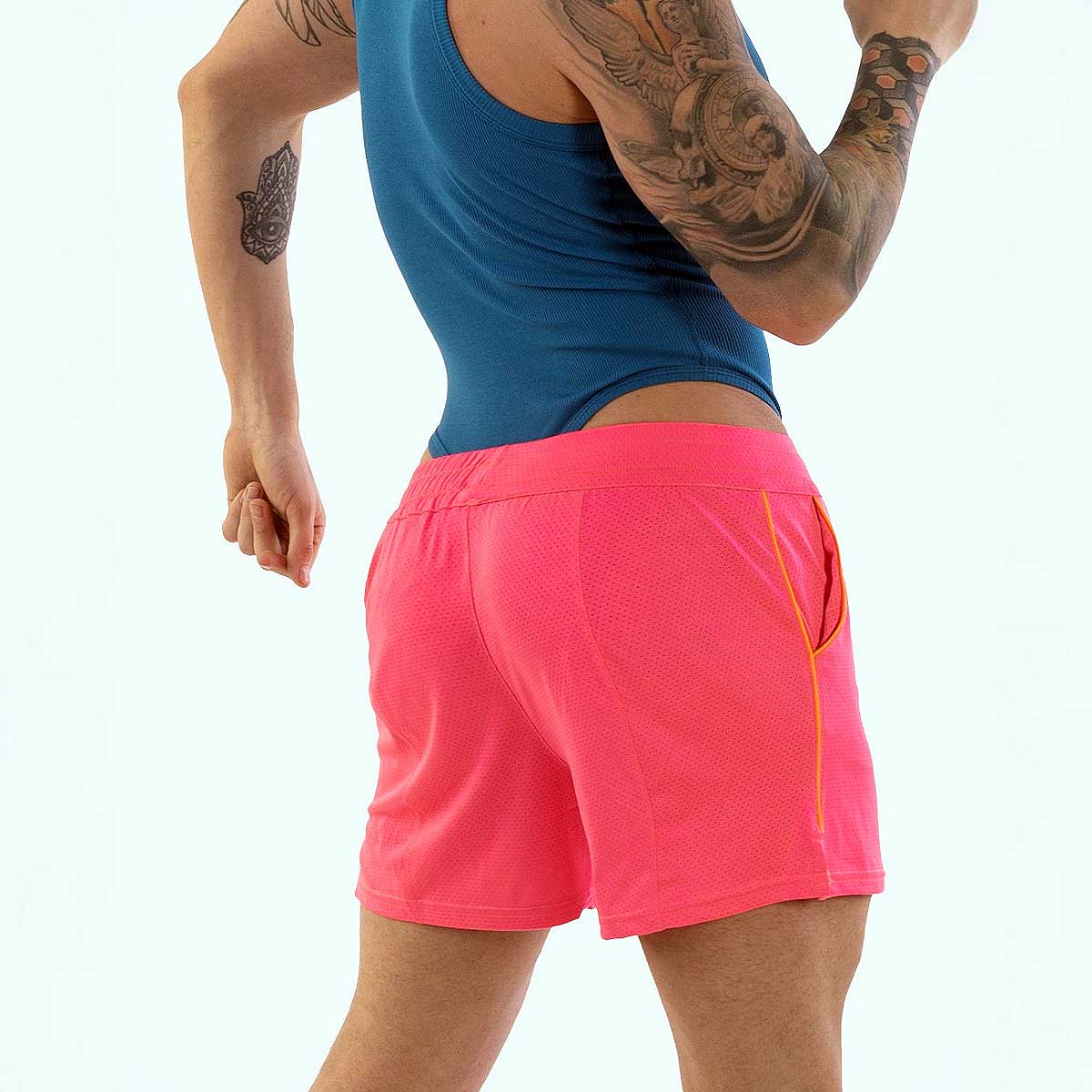 Barcode Berlin Short Luka Neon Pink Neon Orange