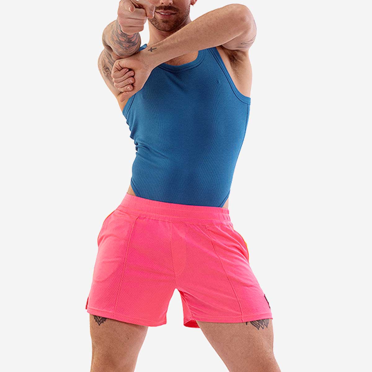 Barcode Berlin Short Luka Neon Pink Neon Orange