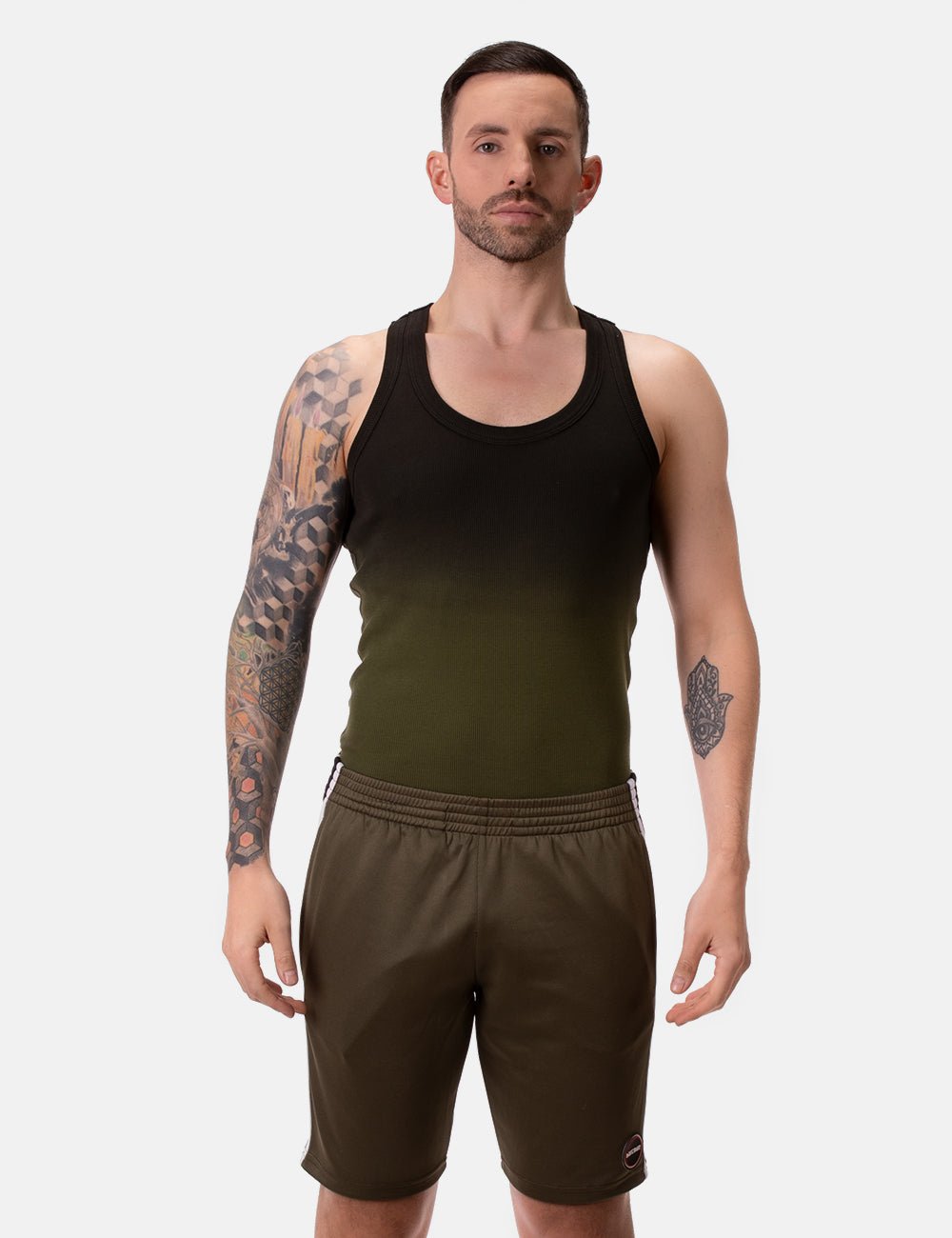 Barcode Berlin Short Tubor Army - FETCH
