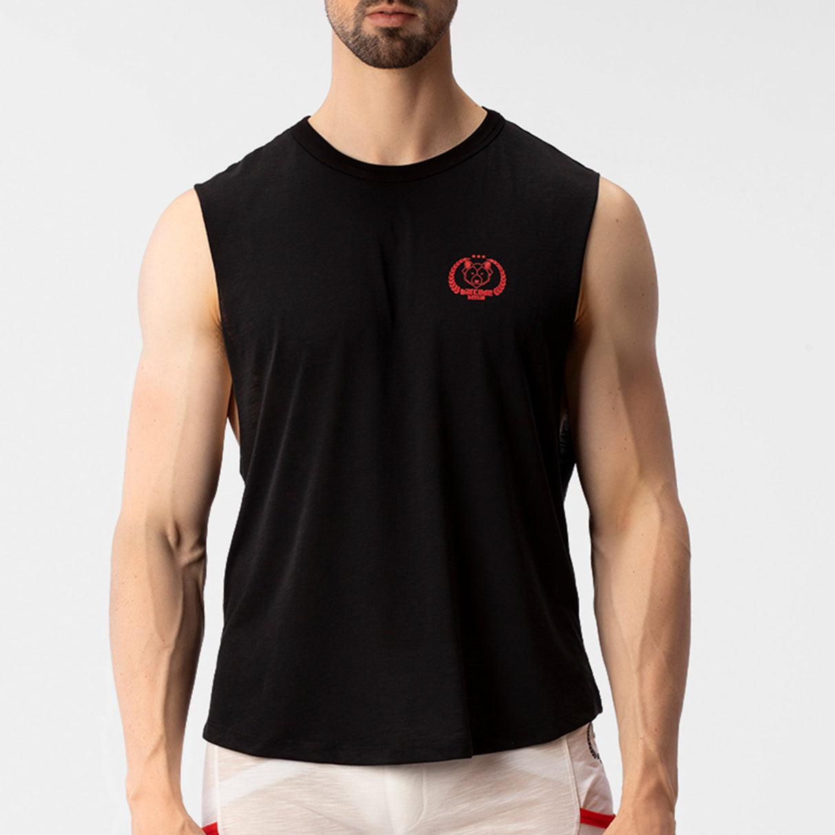 Barcode Berlin Tank Top Kamal Black