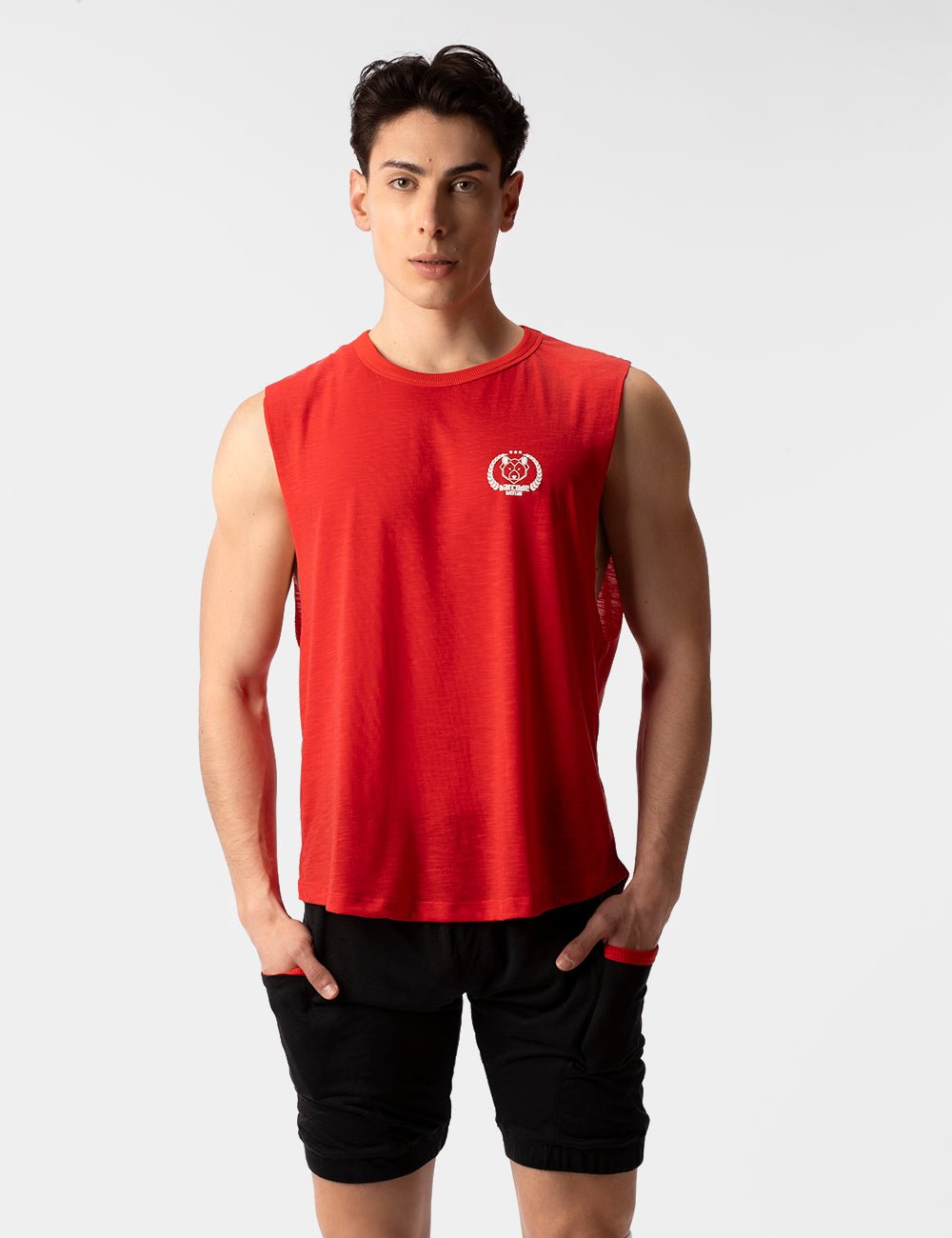Barcode Berlin Tank Top Kamal Red - FETCH