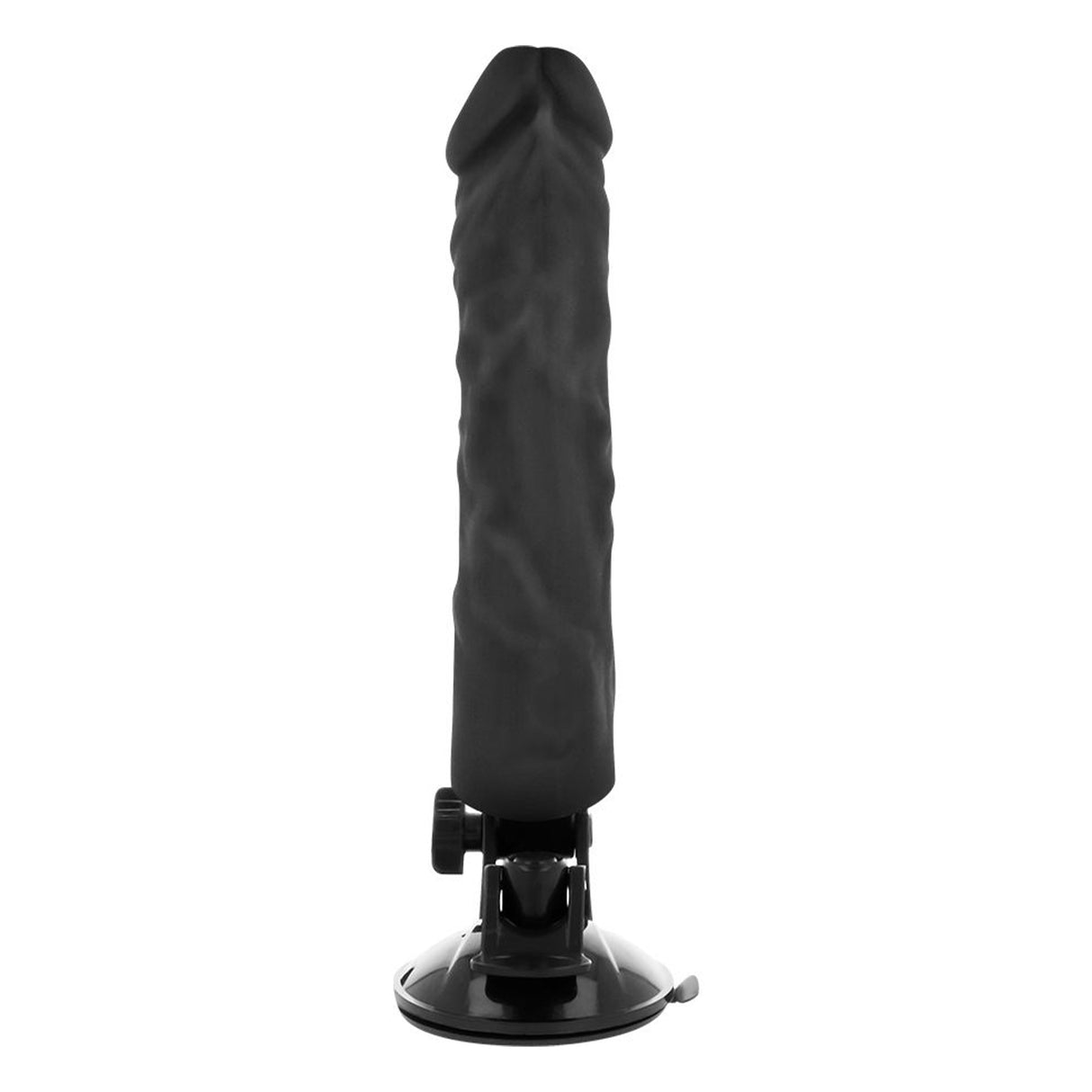 Basecock Realistic Vibrating Dildo with Remote Control 8 Inch Black