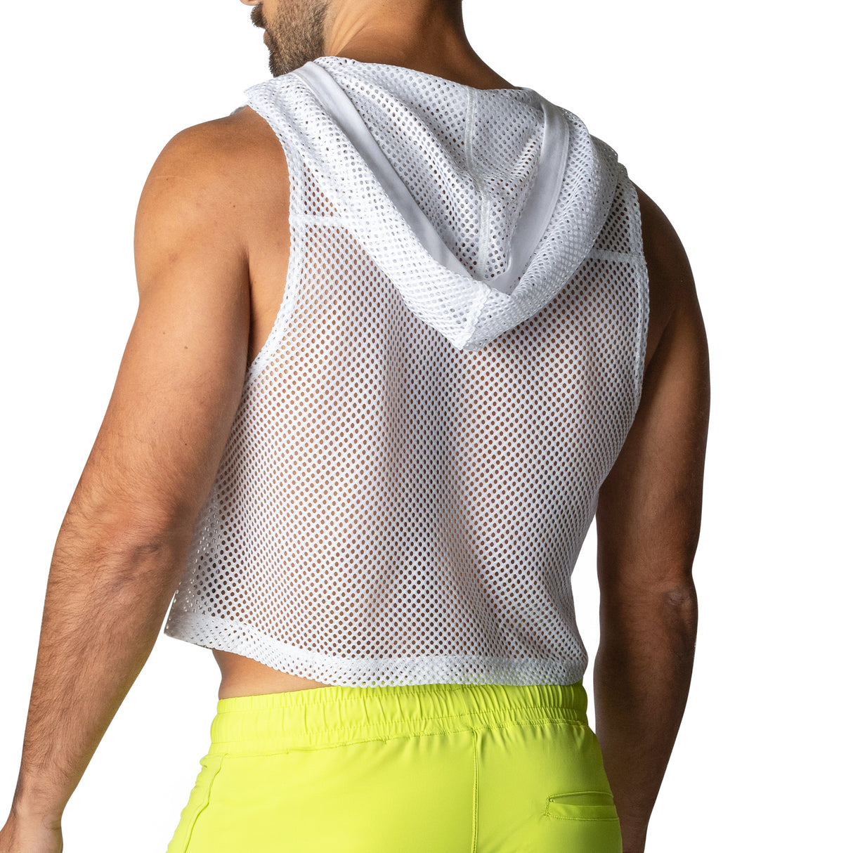 BIKE Hooded Sleeveless Practice Jersey White