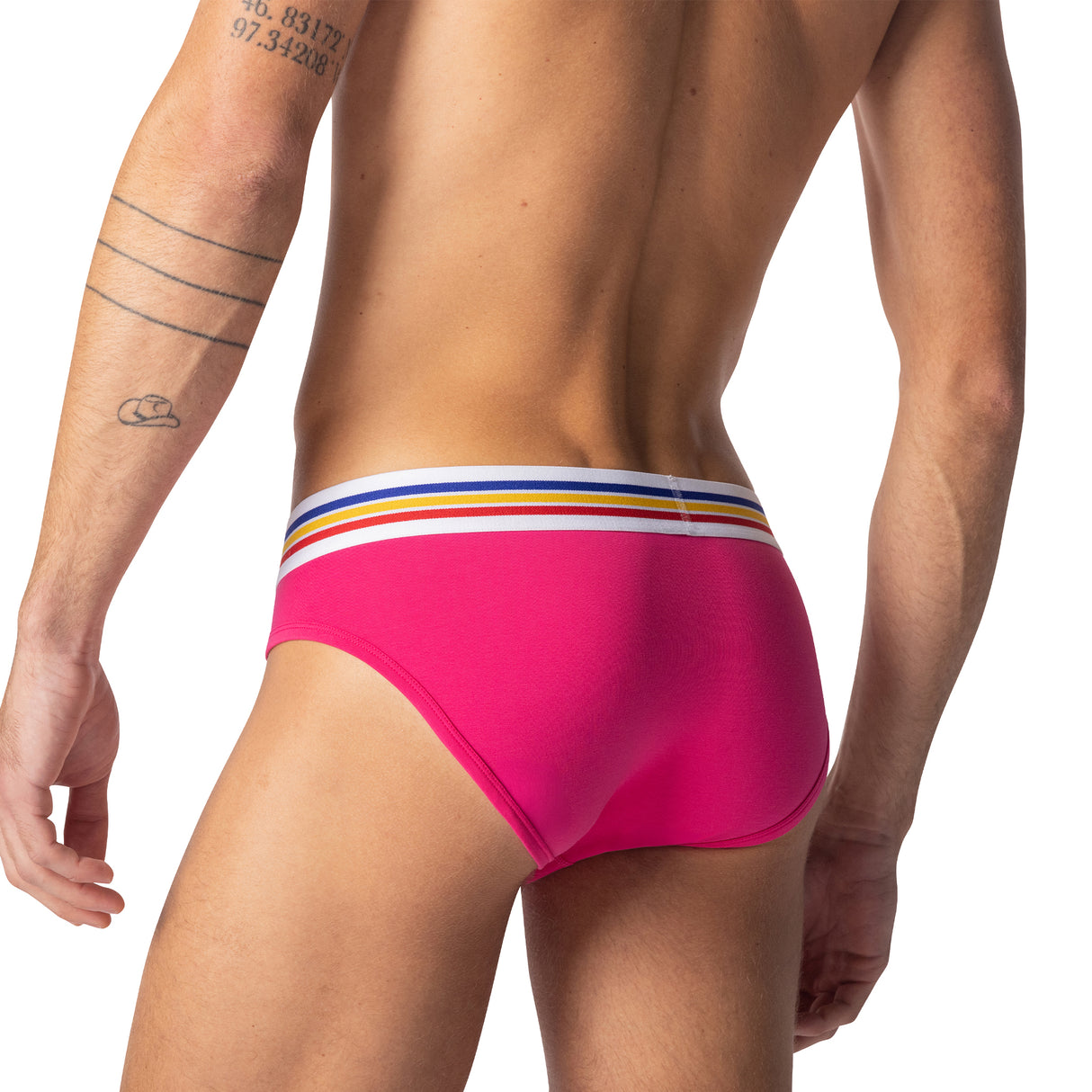 BIKE Stretch Cotton Brief Hot Pink