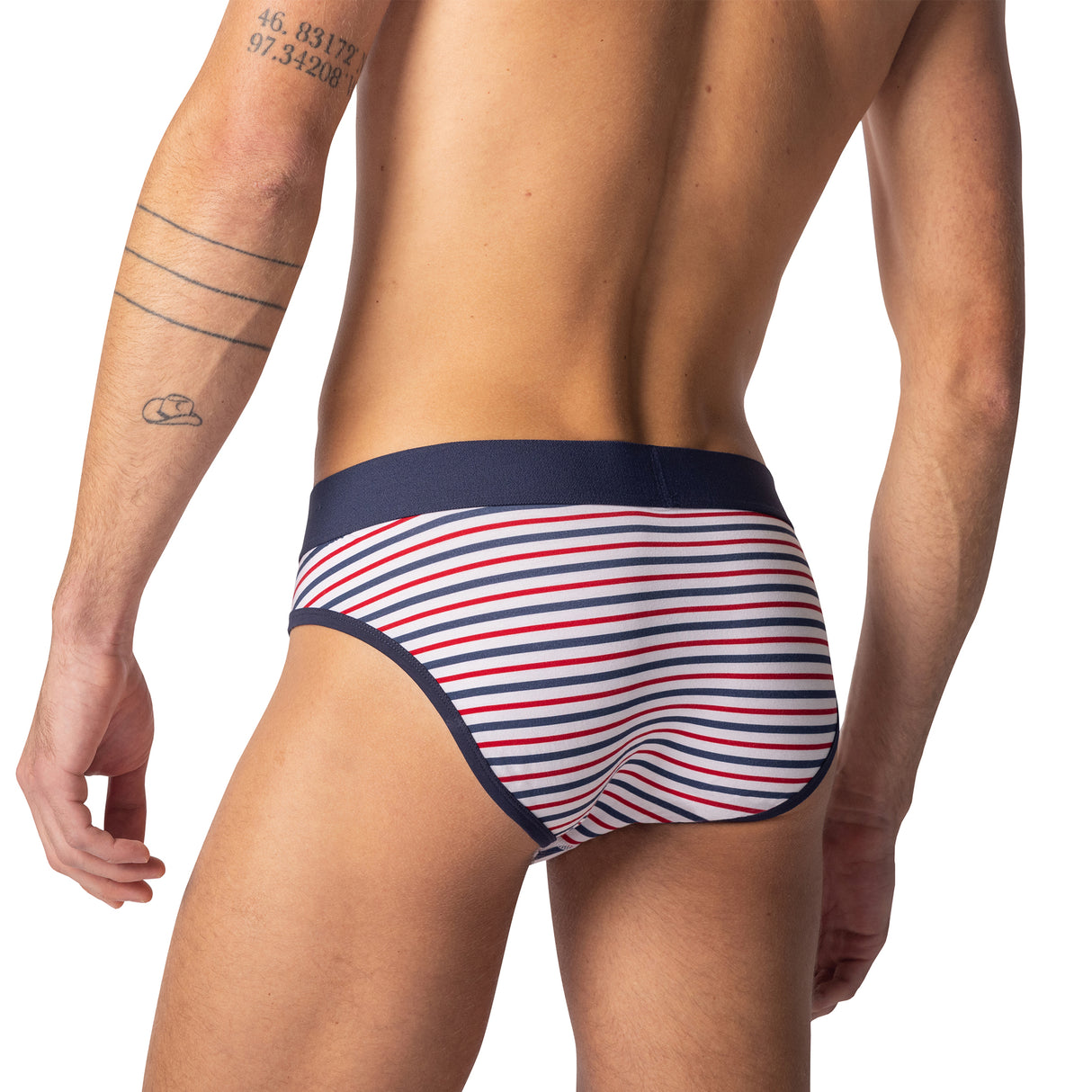 BIKE Stretch Cotton Brief Sailor Stripe