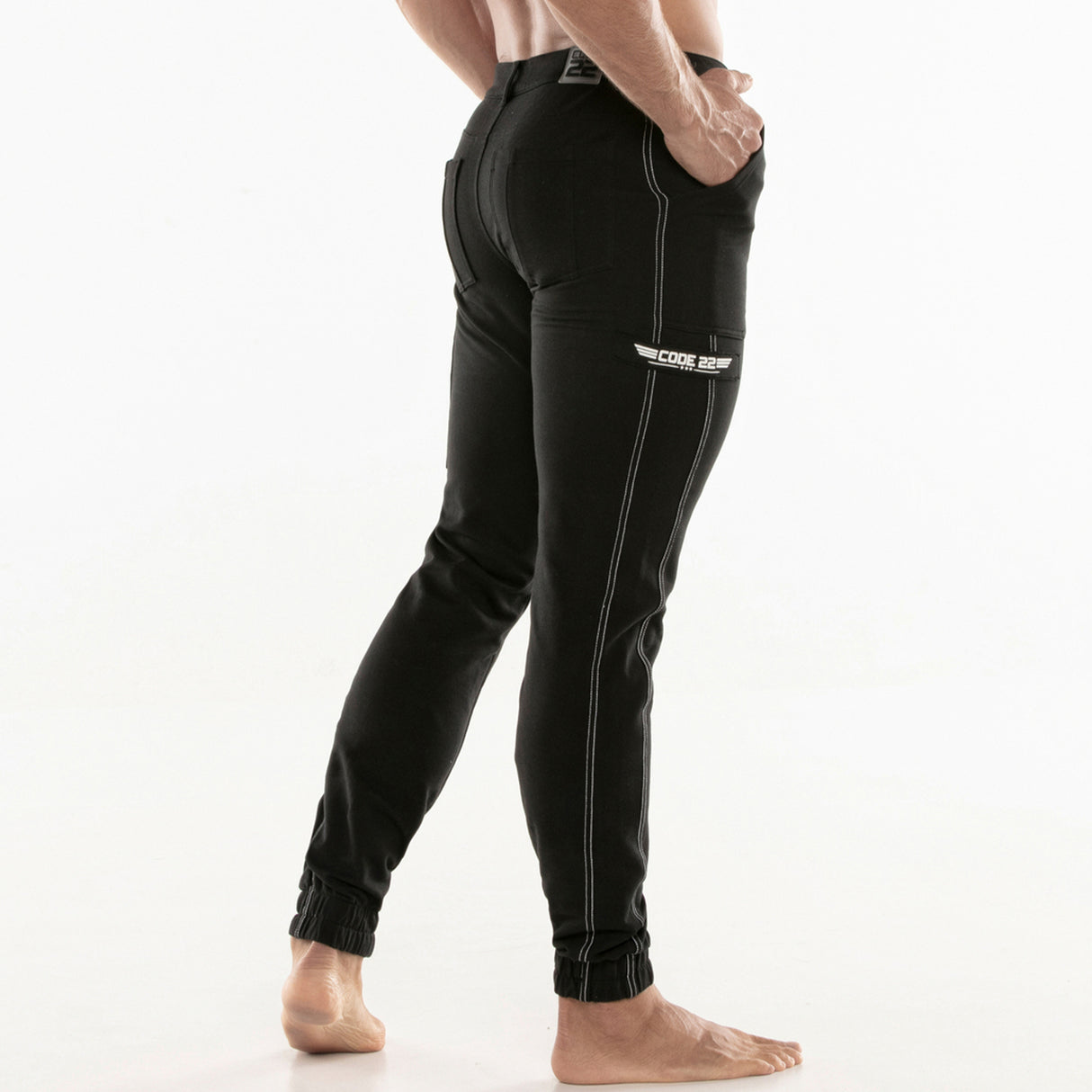 Code 22 Cargo Stretch Pant Black