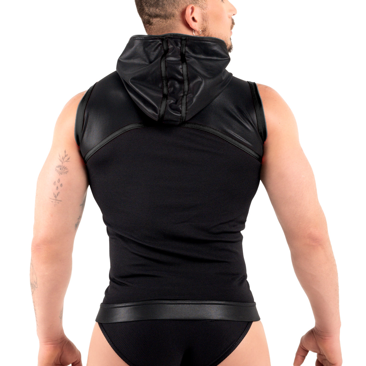 ROK Kinky Hoody Vest Black
