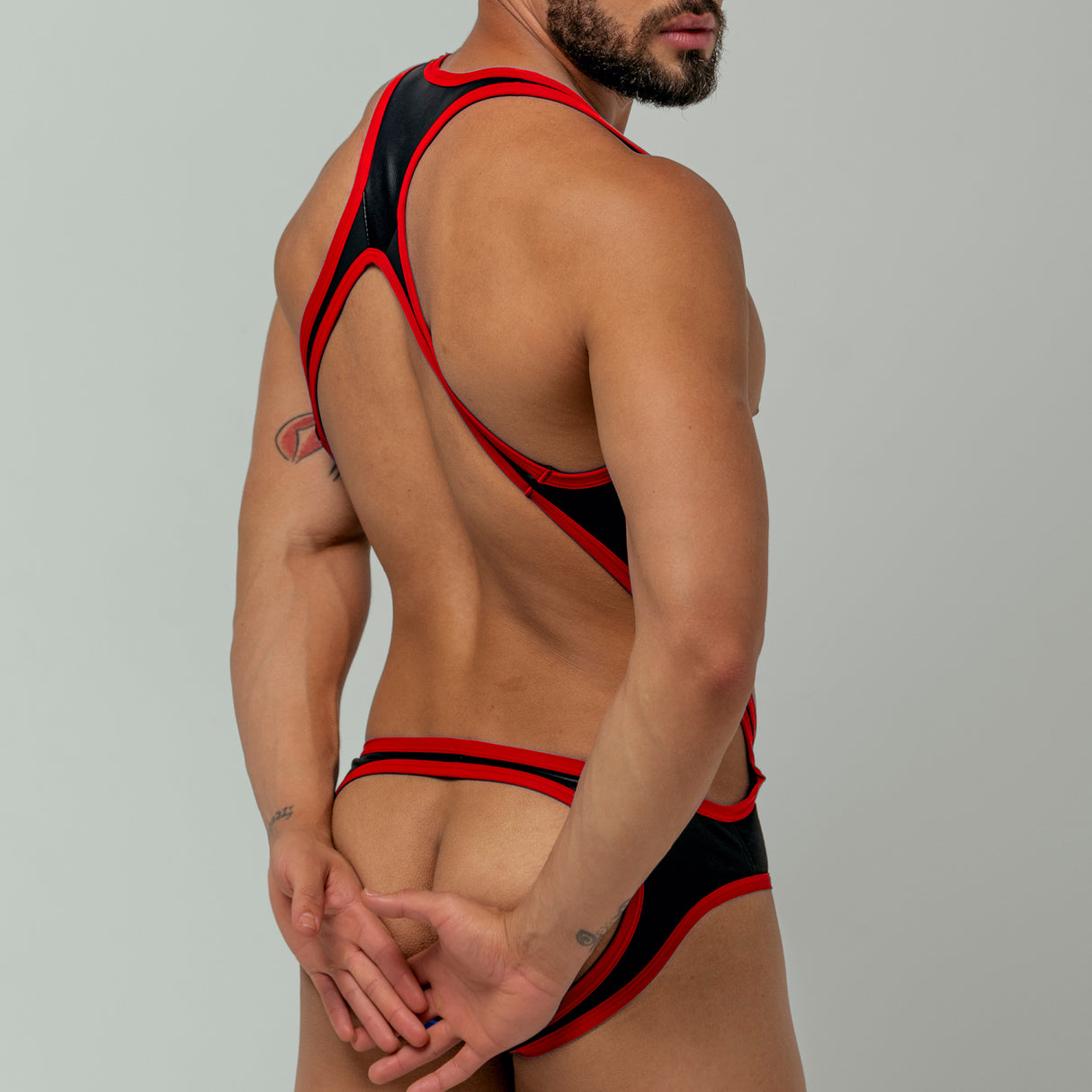 Dale Mas Biker + Kinky Body Pouch Black Red