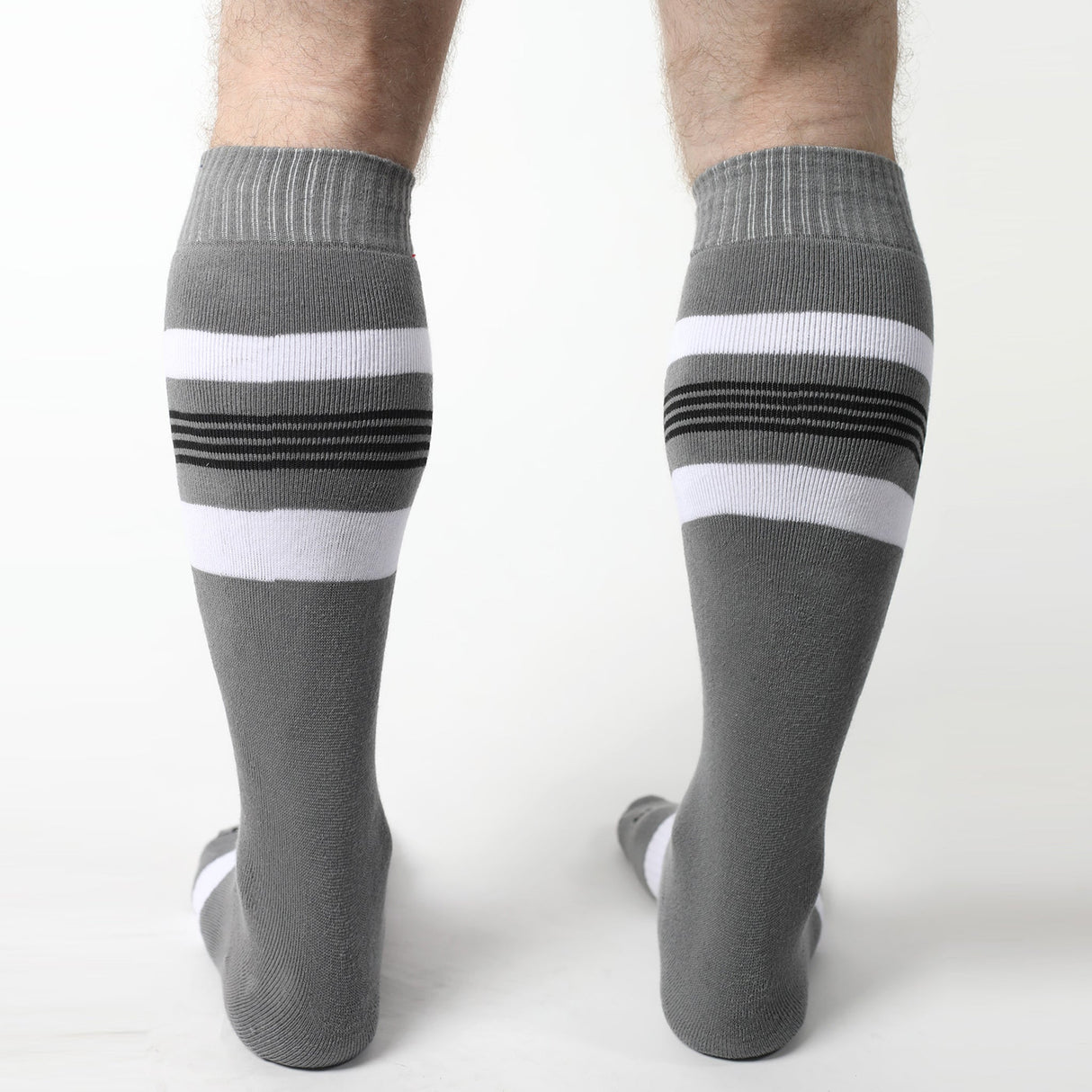 Cellblock 13 Tight End Knee High Socks Grey - FETCH