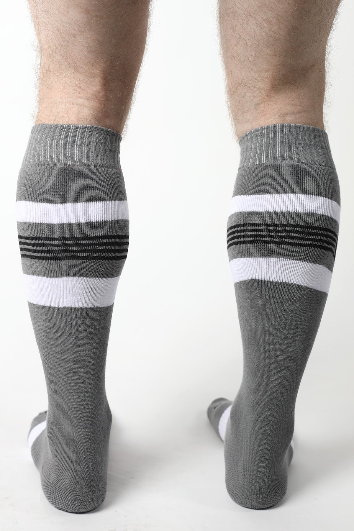Cellblock 13 Tight End Knee High Socks Grey - FETCH