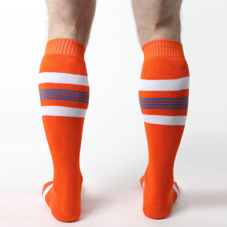 Cellblock 13 Tight End Knee High Socks Orange - FETCH