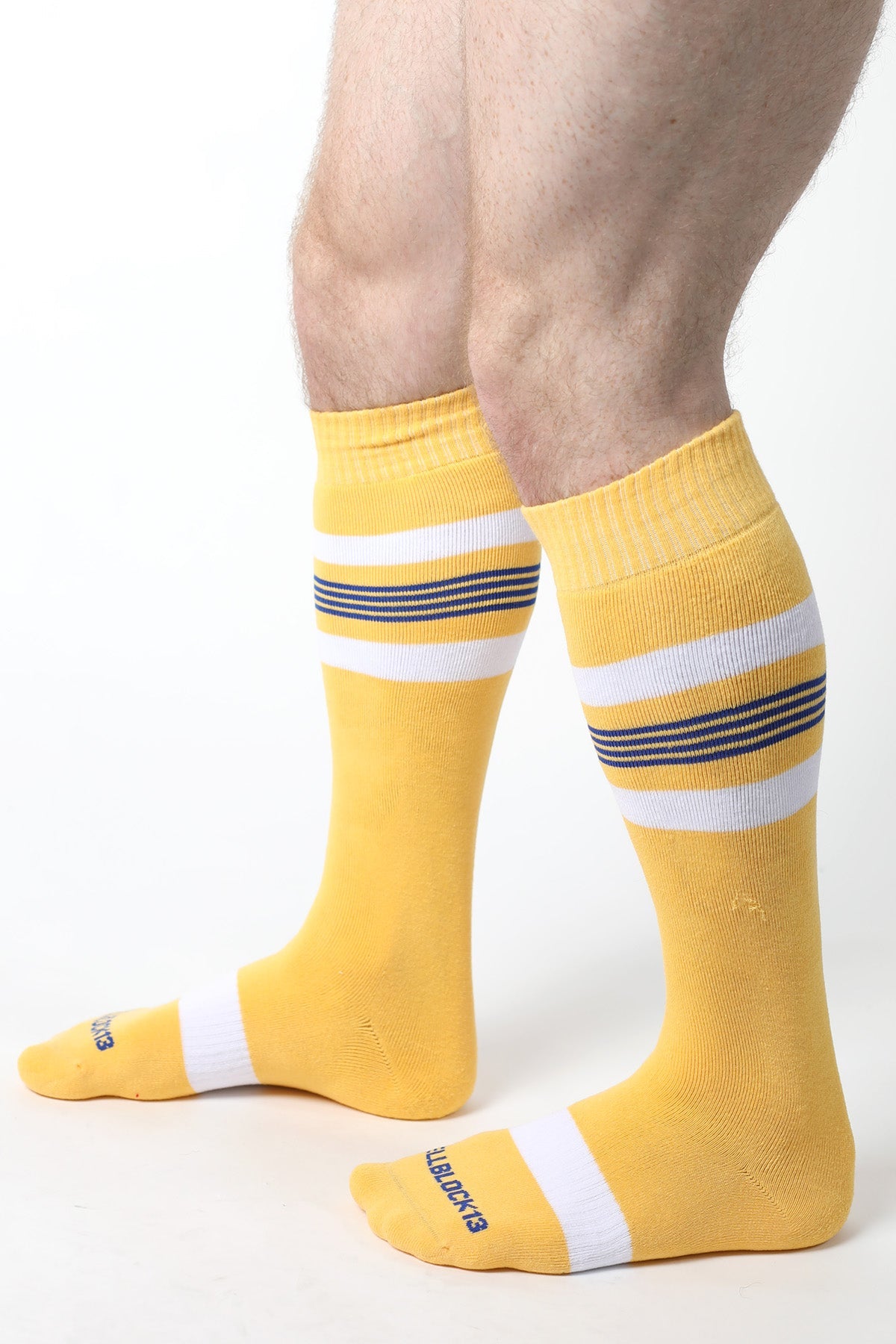 Cellblock 13 Tight End Knee High Socks Yellow - FETCH