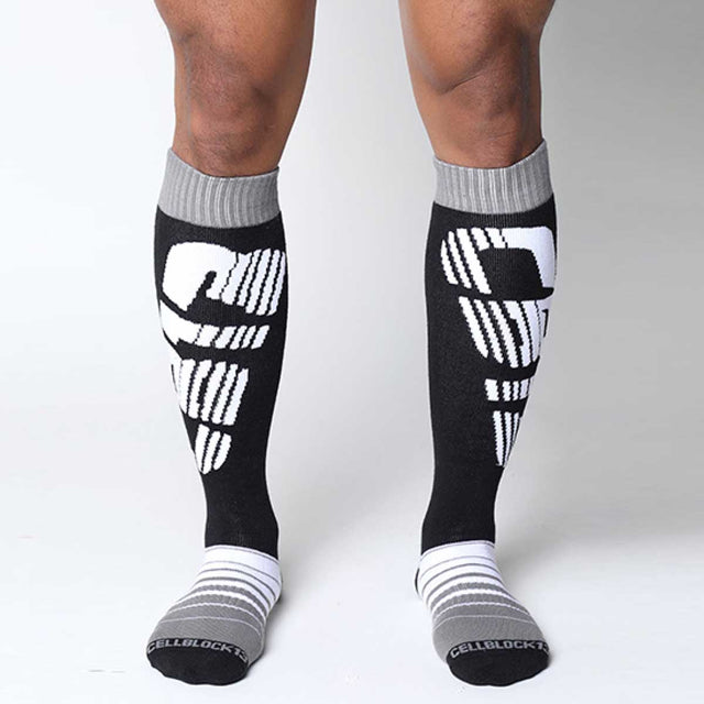 Cellblock 13 Velocity 2.0 Knee High Sock Grey
