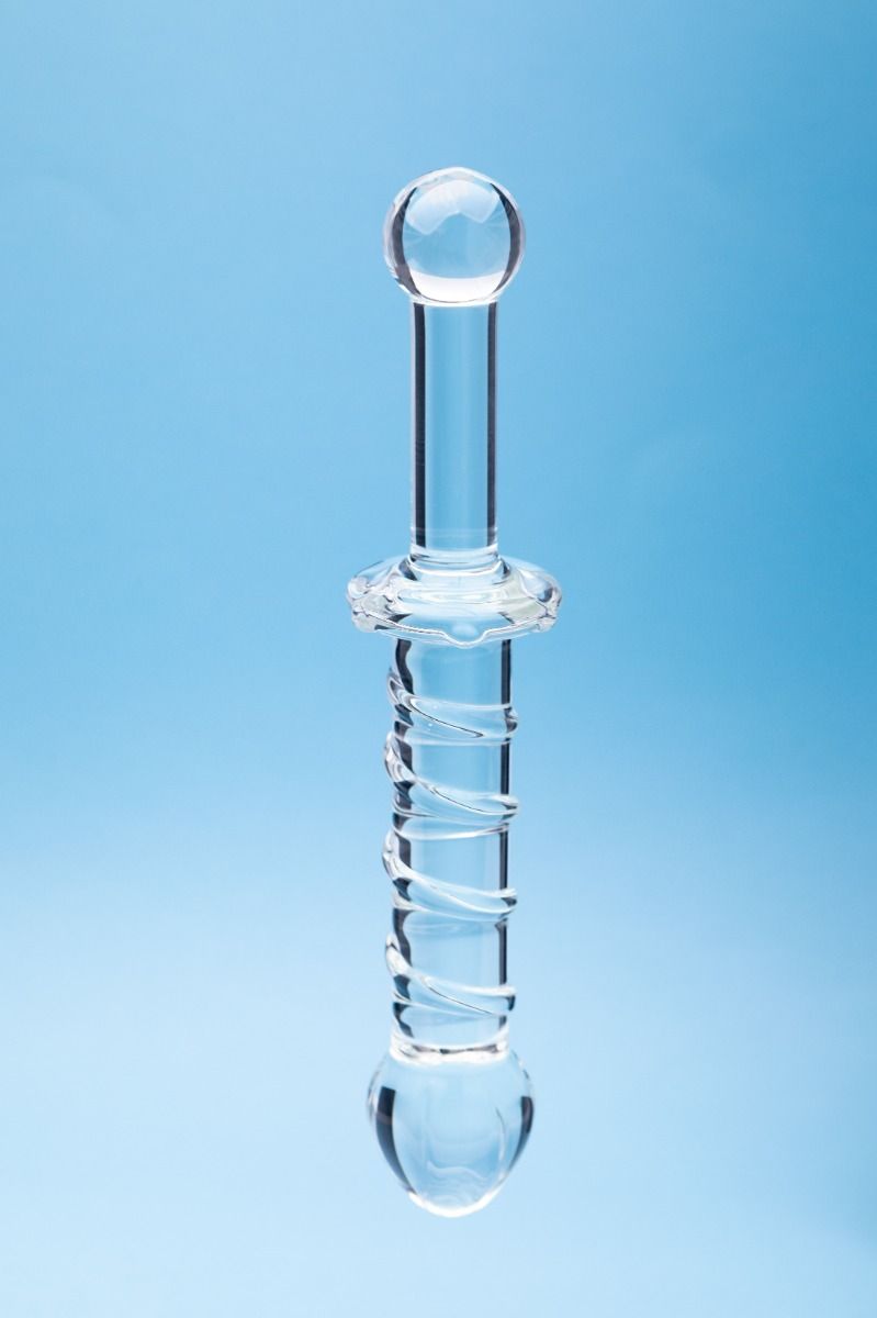 Clarity Elysian Swirl Glass Dildo 5.6 Inch