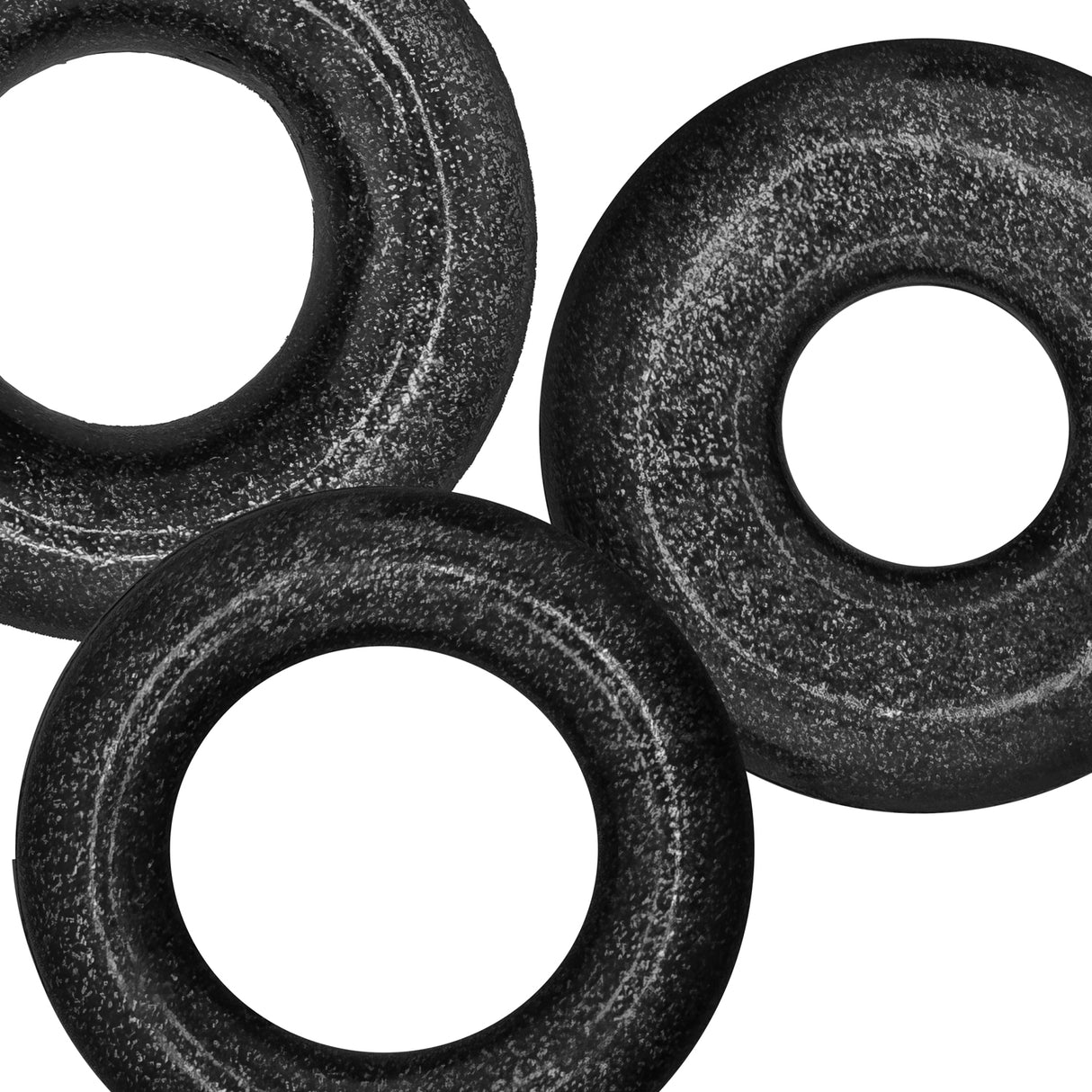 Oxballs Cockpack Cock Rings 3 Pack Black Mica