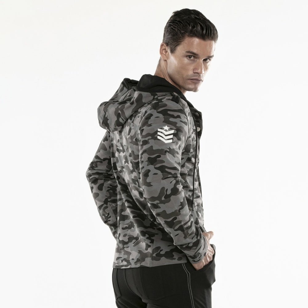 Code 22 Cargo Over Shirt Camo Grey - FETCH
