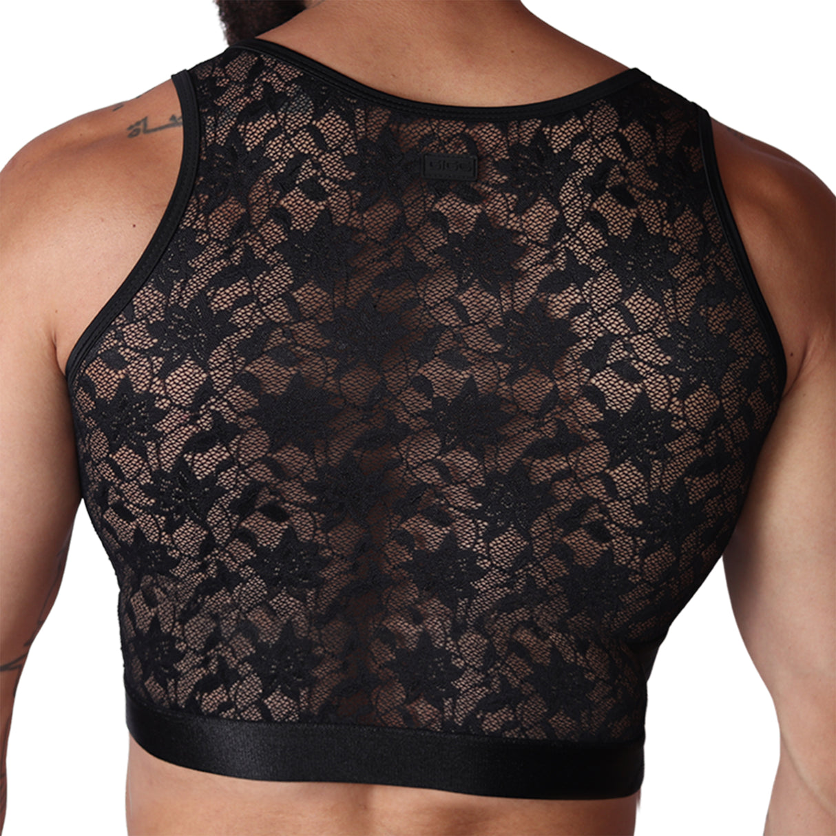 Gigo Illusion Crop Top Black